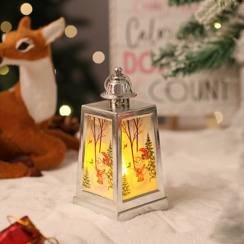 Dekorative Weihnachtslaterne mit Wintermotiven Brehn