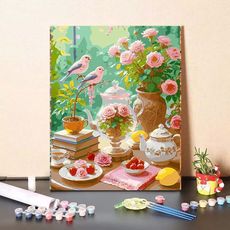 DIY Floral Still Life Malen nach Zahlen Set Brehn