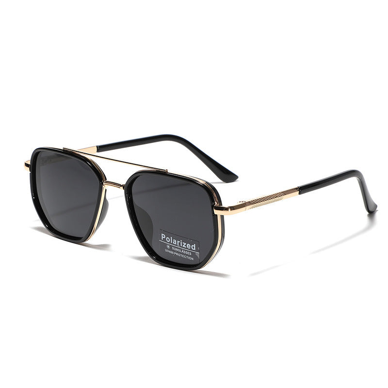 Damen Quadratische Sonnenbrille mit polarisierten Gläsern und elegantem Metallrahmen Brehn