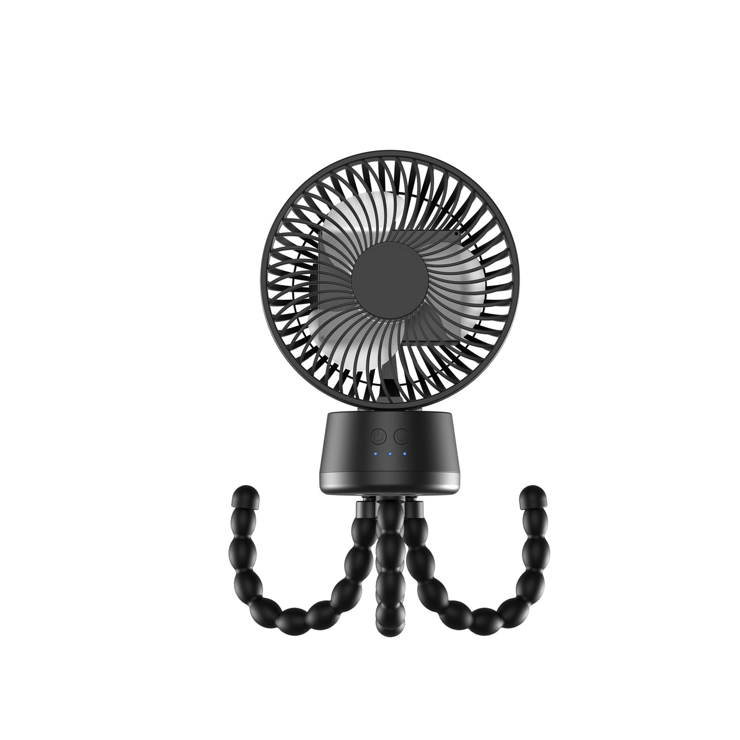 Unisex nan tragbarer wiederaufladbarer Schreibtischventilator mit flexiblen Stativbeinen und leisem bürstenlosem Motor Brehn