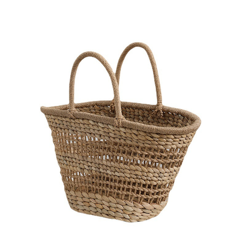 Handgefertigte Rattan-Tasche mit Einem Abnehmbaren Futtereinsatz Brehn