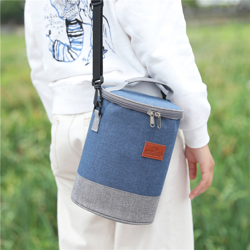 Damen Isolierte Kühltasche mit praktischer Rundform und verstellbarem Tragegurt Brehn