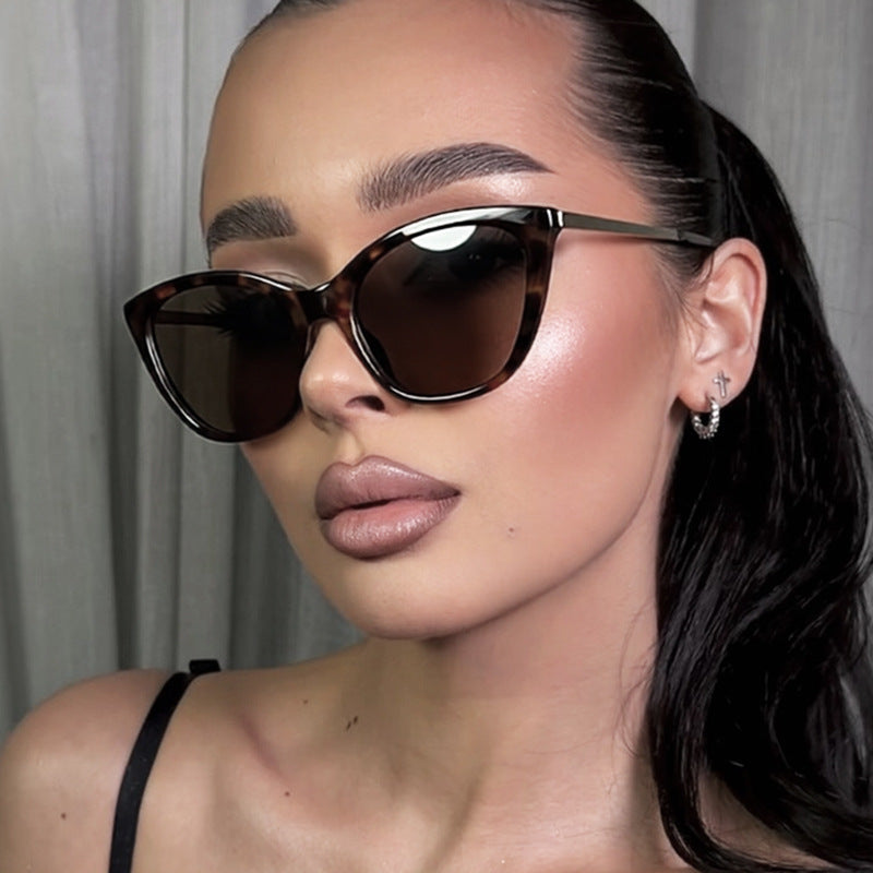 Damen elegante Cat-Eye Sonnenbrille mit hochwertigem Rahmen und UV-Schutz Brehn
