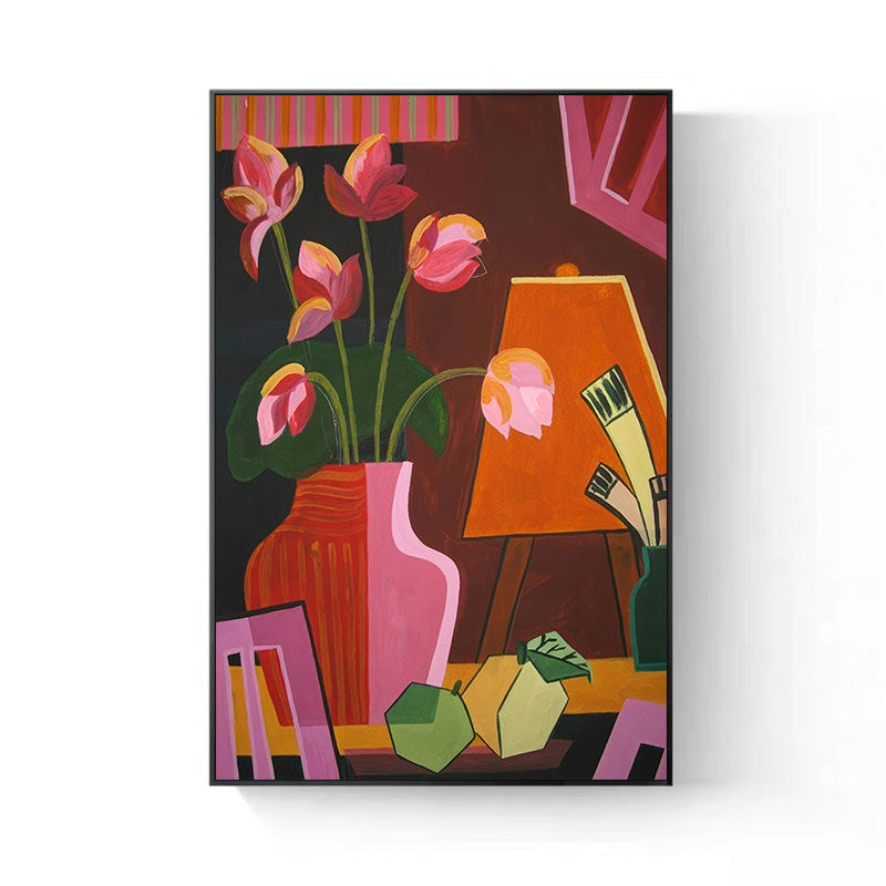 Künstlerische florale Stillleben-Leinwandkunst