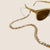 Perlenbrille Kette mit klaren Spitzen Brehn