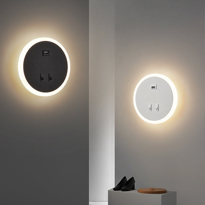 Wandmontierte LED Nachtlichterfassung