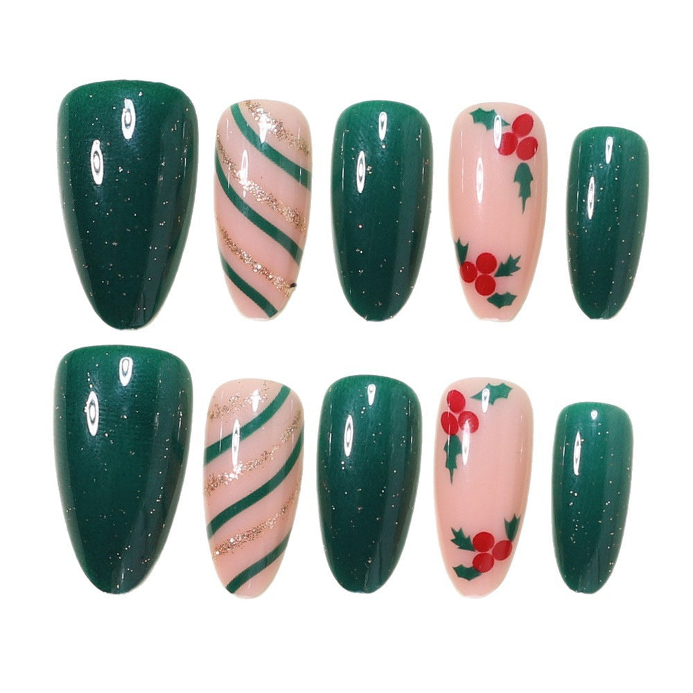 Festliche Feiertags-Nagelkunst-Wickel Brehn