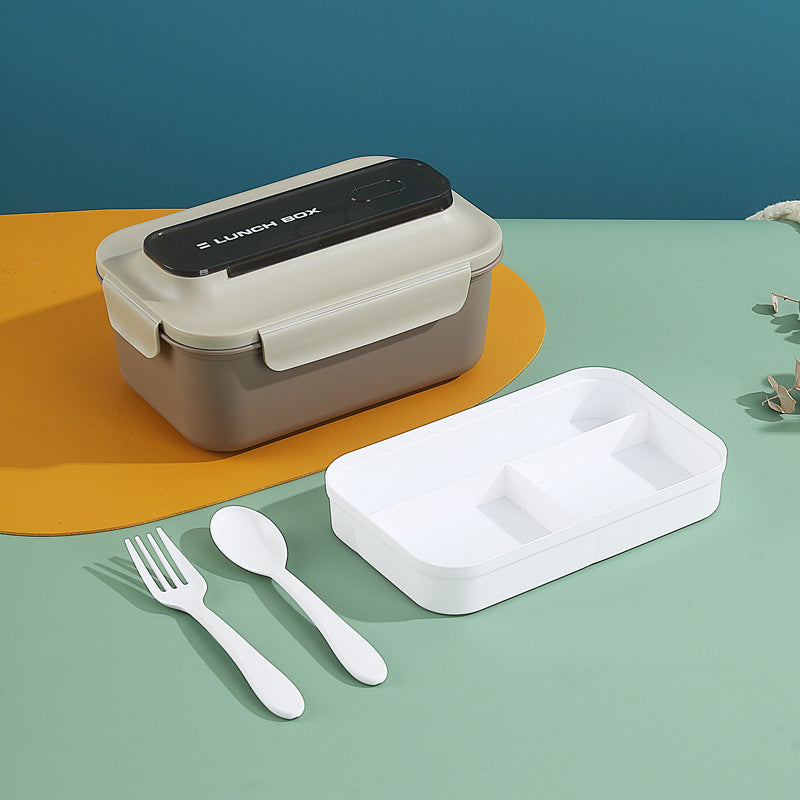 Vielseitige Auslaufsichere Bento Lunchbox mit Eingebautem Besteckset