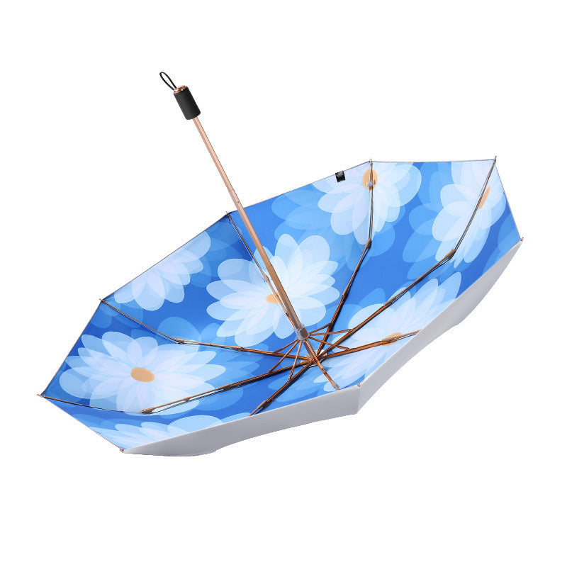 Damen eleganter Garten-Faltschirm mit floralem Design Brehn