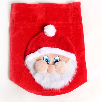 Festliche Geschenktasche mit Weihnachtsmann-Motiv