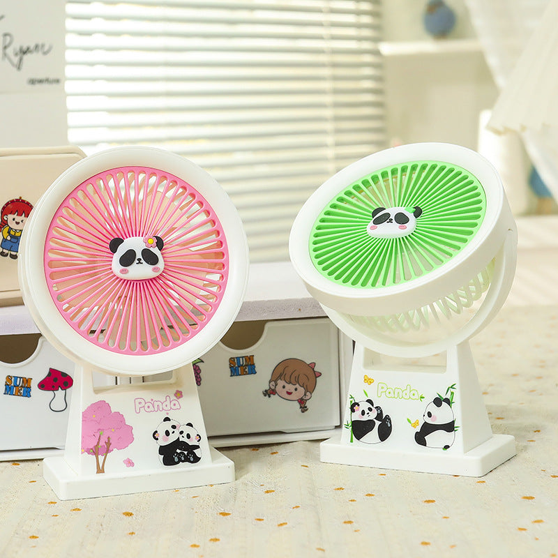 Damen Tragbarer Miniventilator mit süßem Pandadesign Brehn