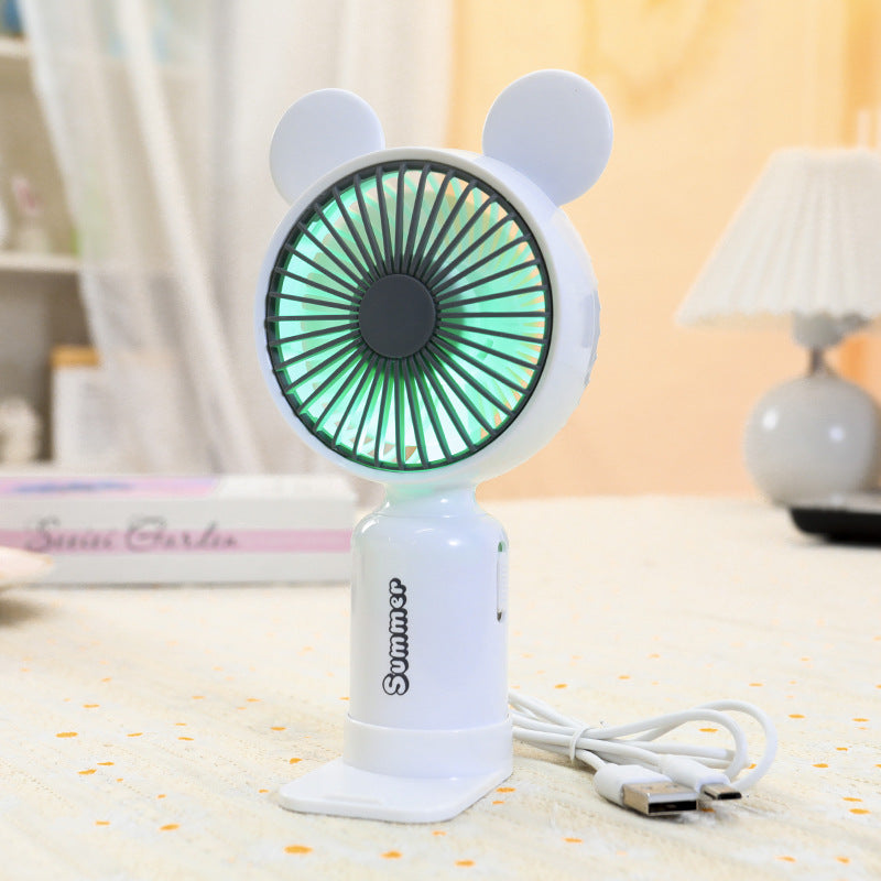 Damen Tragbarer LED-Handventilator im kreativen Tierdesign Brehn