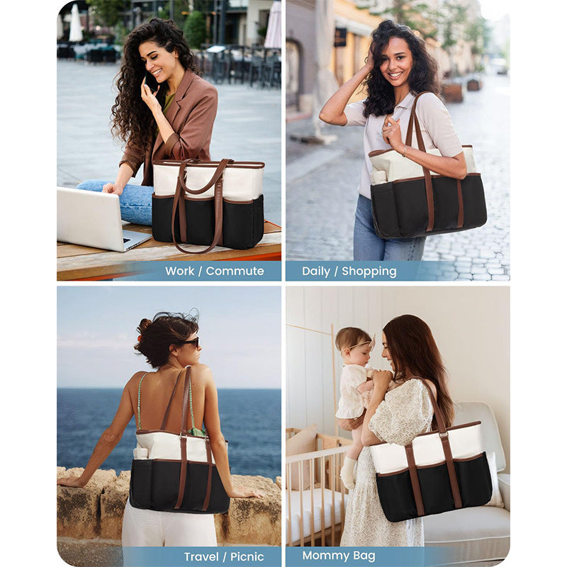 Stylische und Funktionale Alltags-Handtasche mit Fächern Brehn