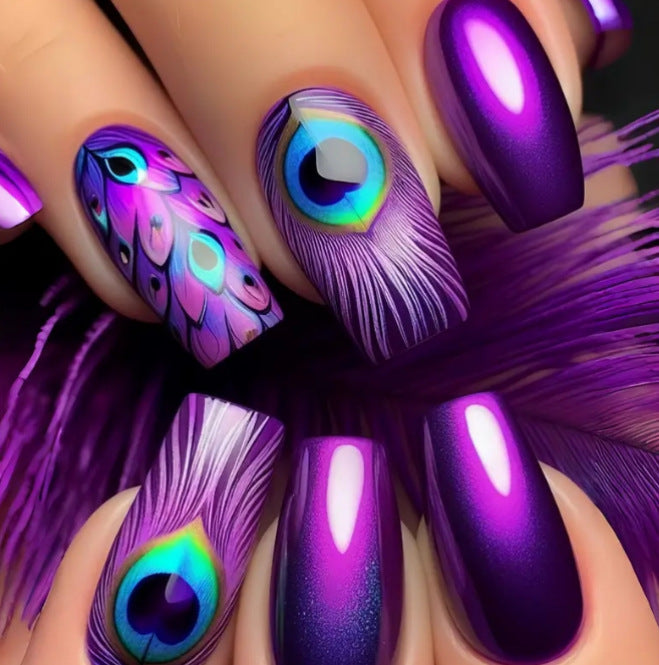 Iridescent Acryl-Nagelverstärkungen Brehn