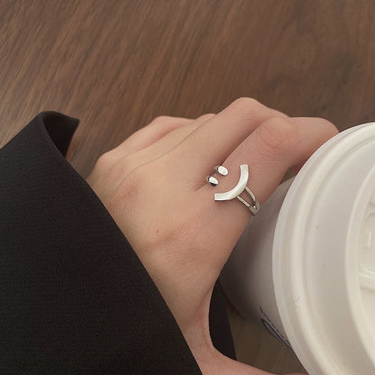 Verstellbarer Smiley-Gesicht-Ring Brehn