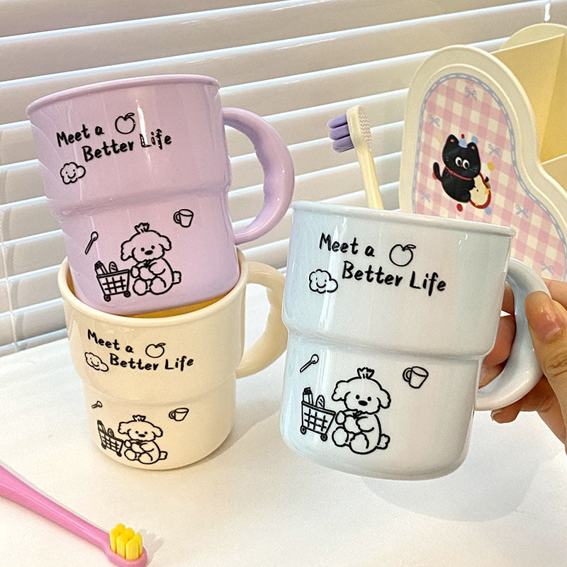 Keramiktasse mit Niedlichem Tiermotiv Brehn