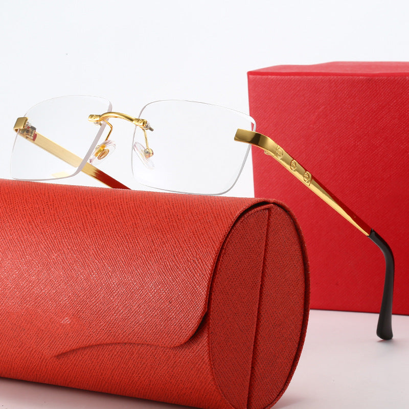 Damen modische Sonnenbrille im eleganten Rechteckdesign mit hochwertigem Metallrahmen Brehn