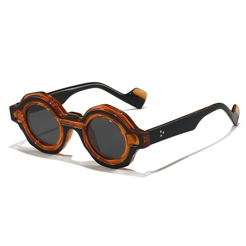 Damen modische Sonnenbrille mit einzigartigem Runddesign Brehn