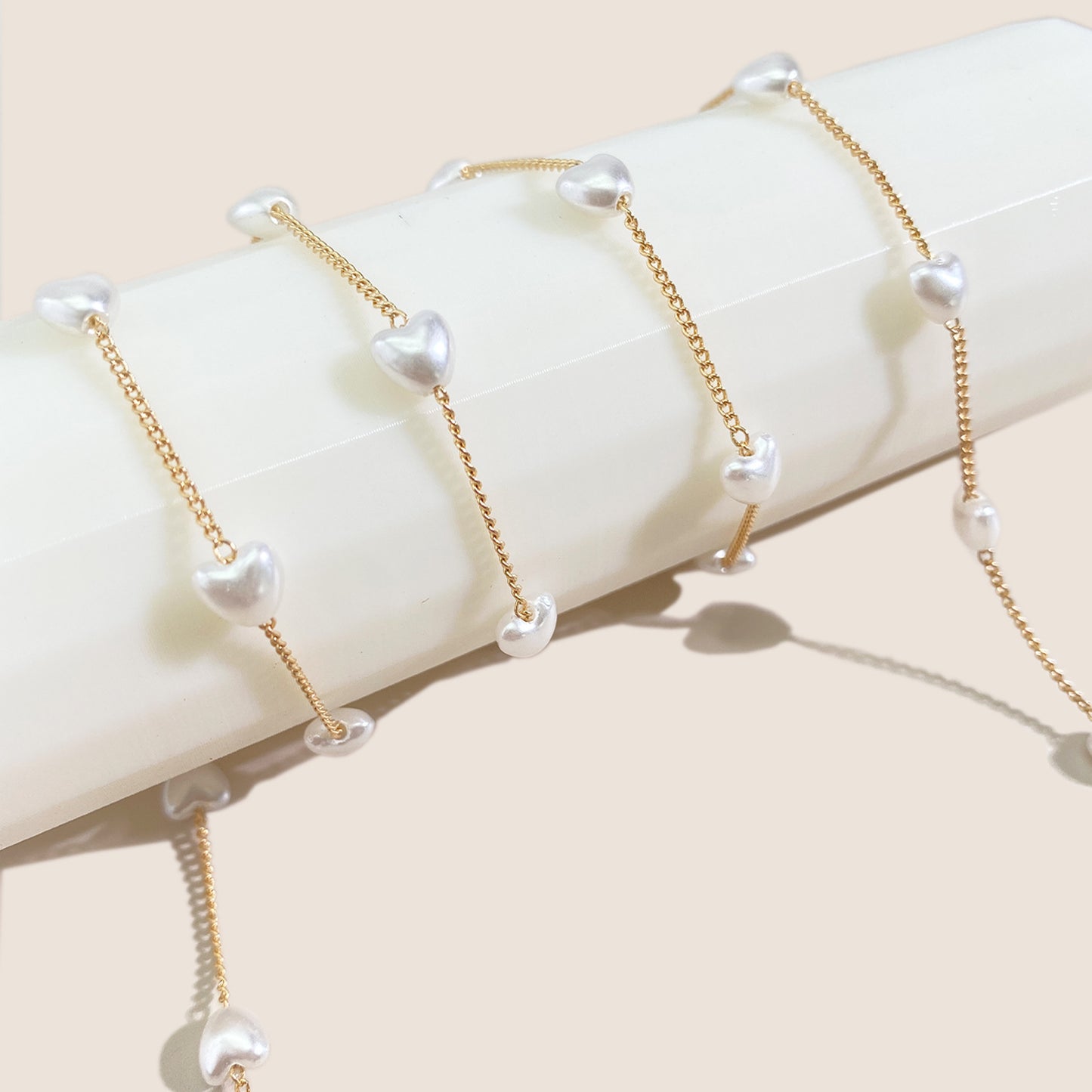 Elegante Perlenkette Sonnenbrillenhalter Brehn