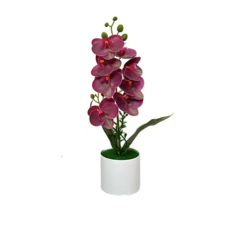 Dekorative künstliche Orchideenarrangement für Tischdeko