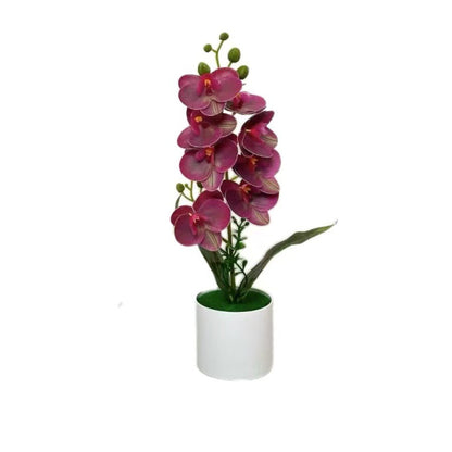 Dekorative künstliche Orchideenarrangement für Tischdeko