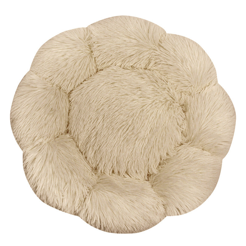 Blumenförmiges Plüsch-Hundebett