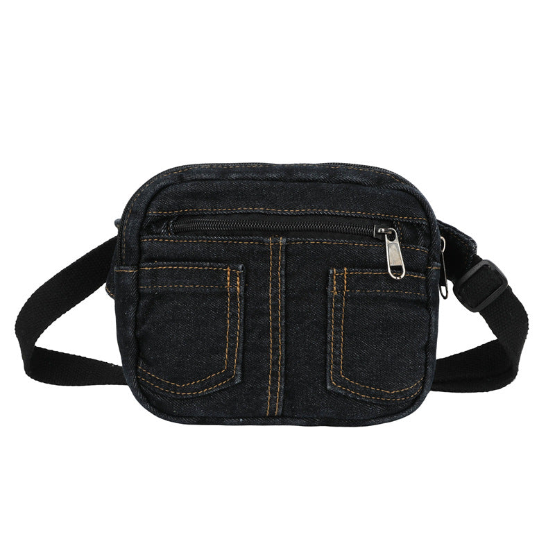 Komfortable Denim Umhängetasche Brehn