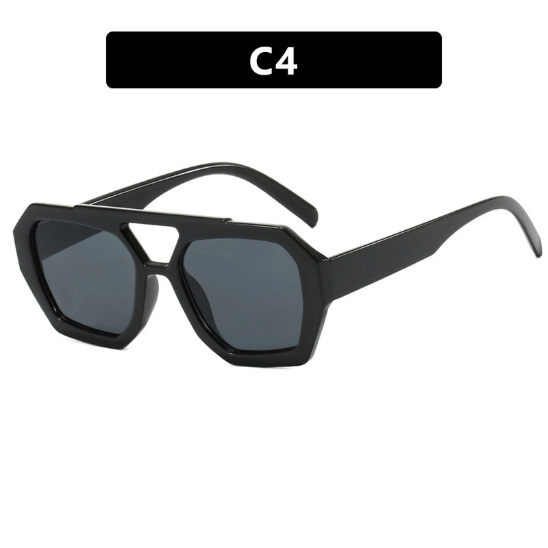 Damen geometrische Sonnenbrille aus robustem Kunststoff mit polarisierten Gläsern Brehn