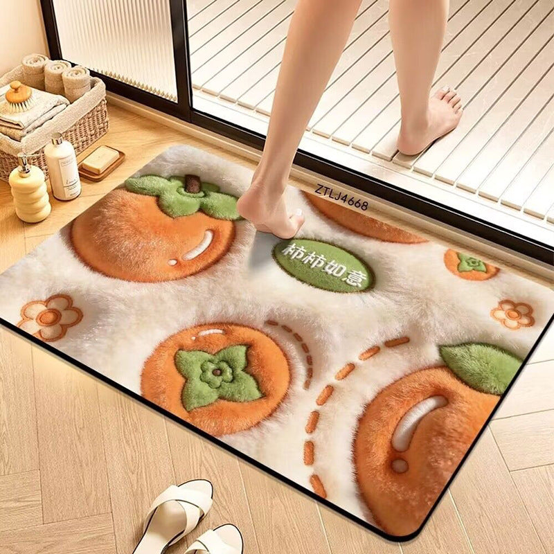 Plüsch Avocado-Themen Badezimmermatte Brehn