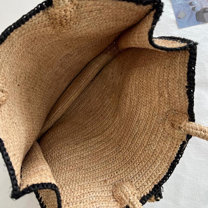 Handgefertigte Stricktasche mit Floralem Design Brehn
