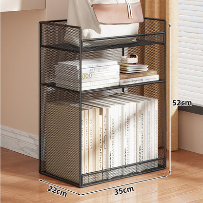 Kompakter vertikaler Drahtgitter-Desktop-Organizer-Regal