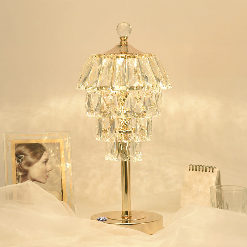 Kristall-Tischlampe