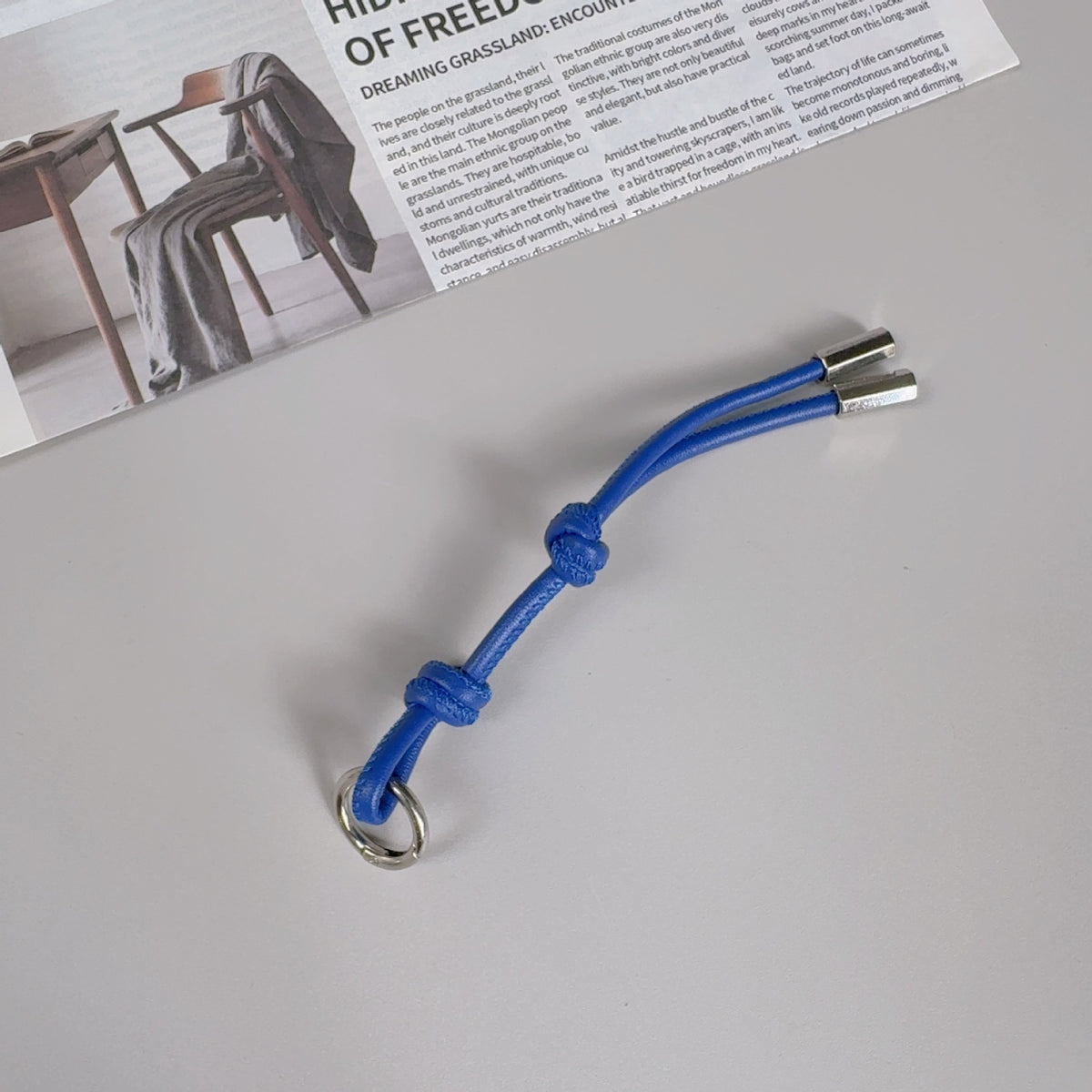 Stylischer Leder-Schlüsselanhänger Halter Brehn