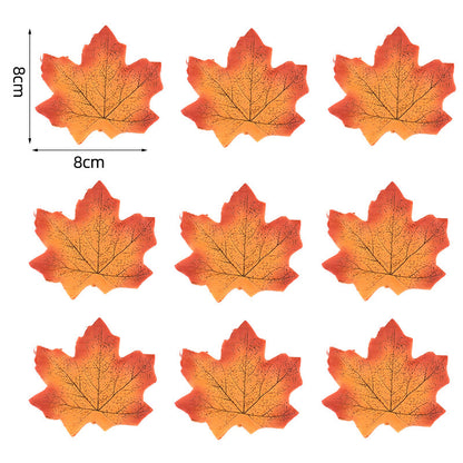 Künstliche Ahornblätter Tischdekoration aus flexiblem PU für herbstliche Gestecke