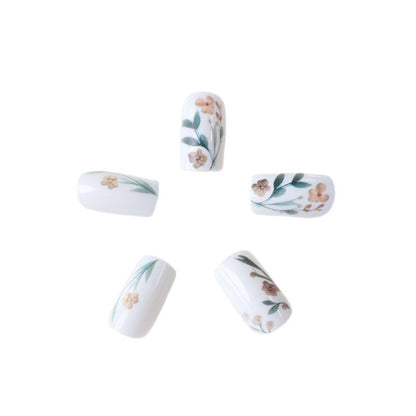 Blumendesign Dekorative Press-On Nagelverlängerungen Brehn
