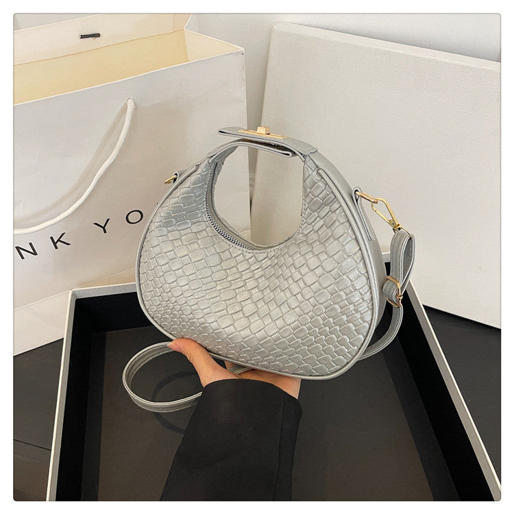 WoTextured Leder Hobo Tasche Brehn