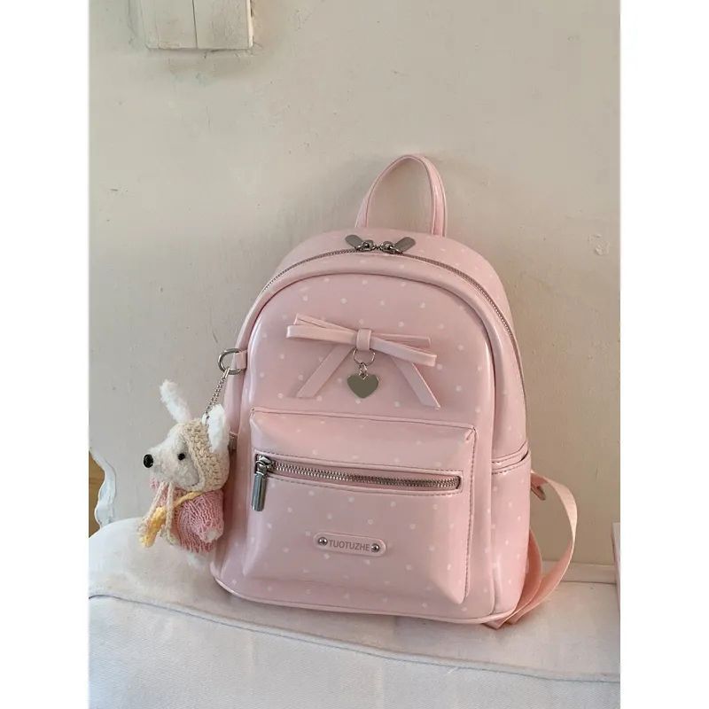 Polka-Dot Dekorativer Mini-Rucksack Brehn
