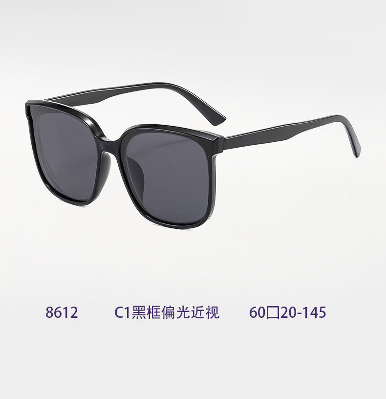 Damen moderne Quadratische Sonnenbrille mit UV-Schutz und schmalen Bügeln Brehn
