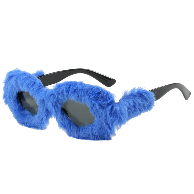 Damen modische Sonnenbrille im trendigen Fleece-Design Brehn