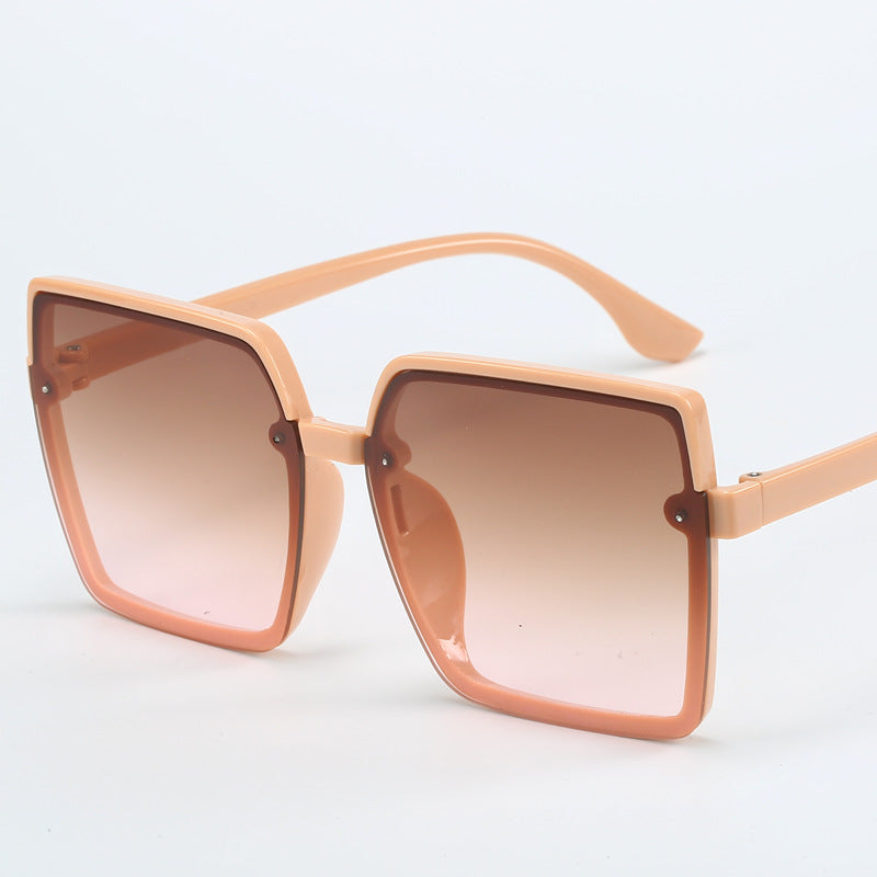 Damen Oversized Sonnenbrille mit quadratischem Rahmen Brehn