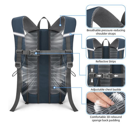 Multifunktionaler Rucksack mit Ergonomischem Design und Mehreren Fächern Brehn