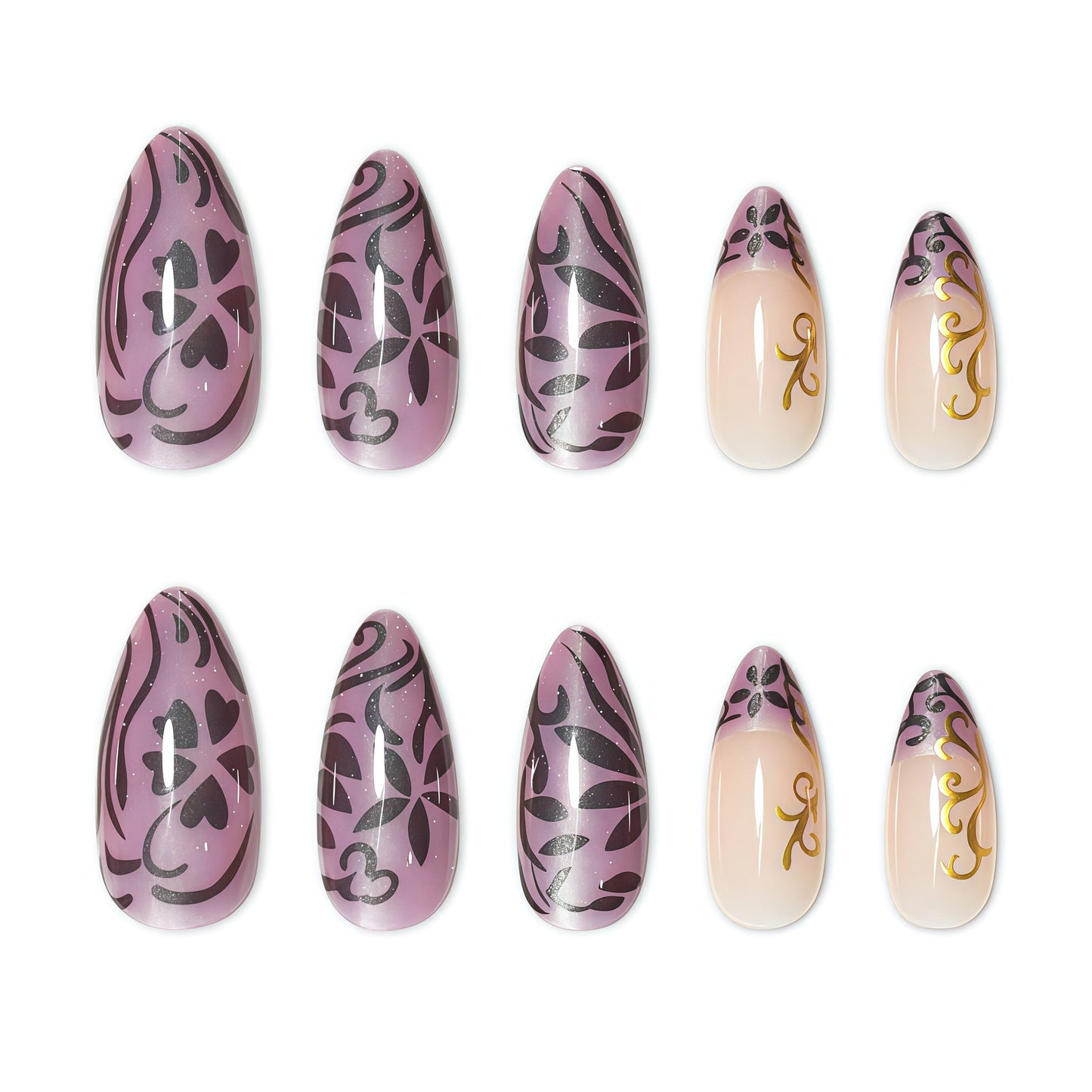 Ornamentale Nagelkunst Verlängerungen Brehn