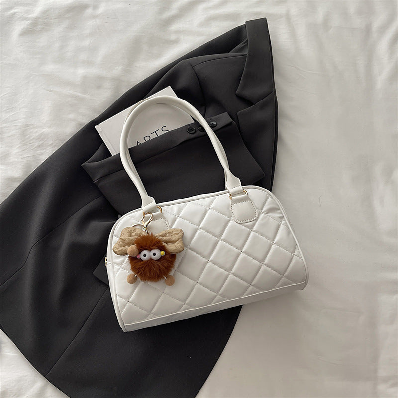 Gepolsterte Kunstleder-Handtasche Brehn