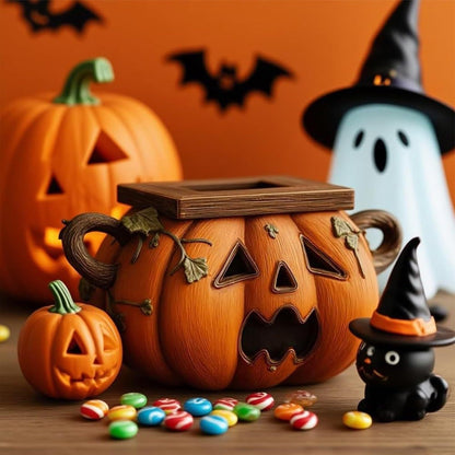 Keramik-Serviettenspender im Halloween-Kürbisdesign dekorative Taschentuchbox