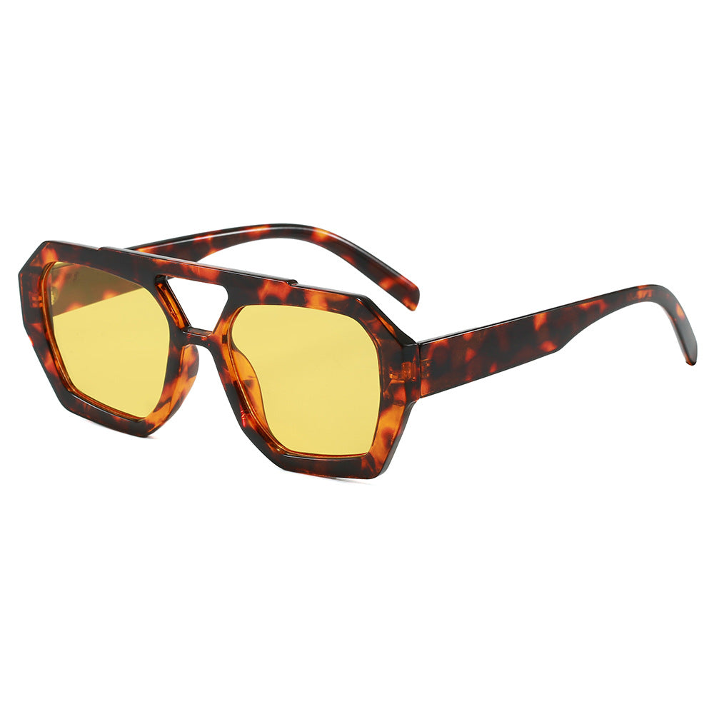 Damen geometrische Sonnenbrille im extravaganten Design Brehn