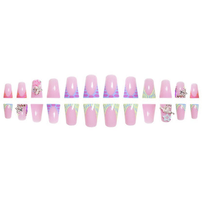 Dekoratives Stiletto Press-On Nail Art Set Brehn
