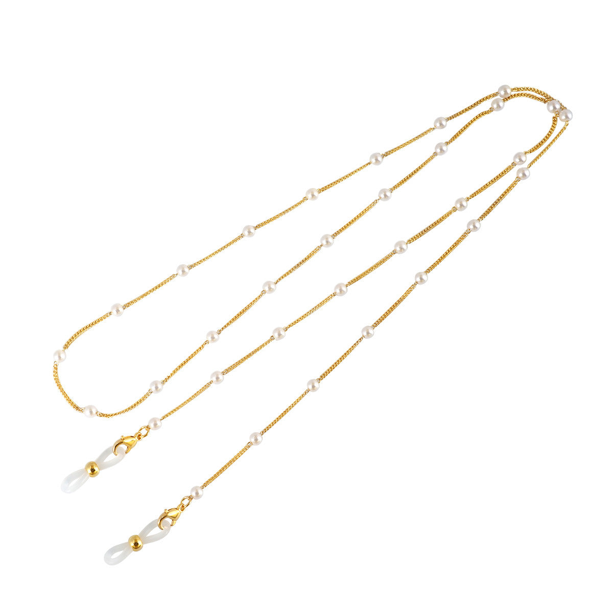 Eleganter mit Perlen verzierter Brillenhalter Brehn