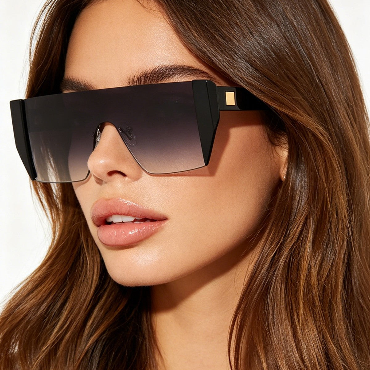 Damen Sportliche Shield Sonnenbrille Brehn