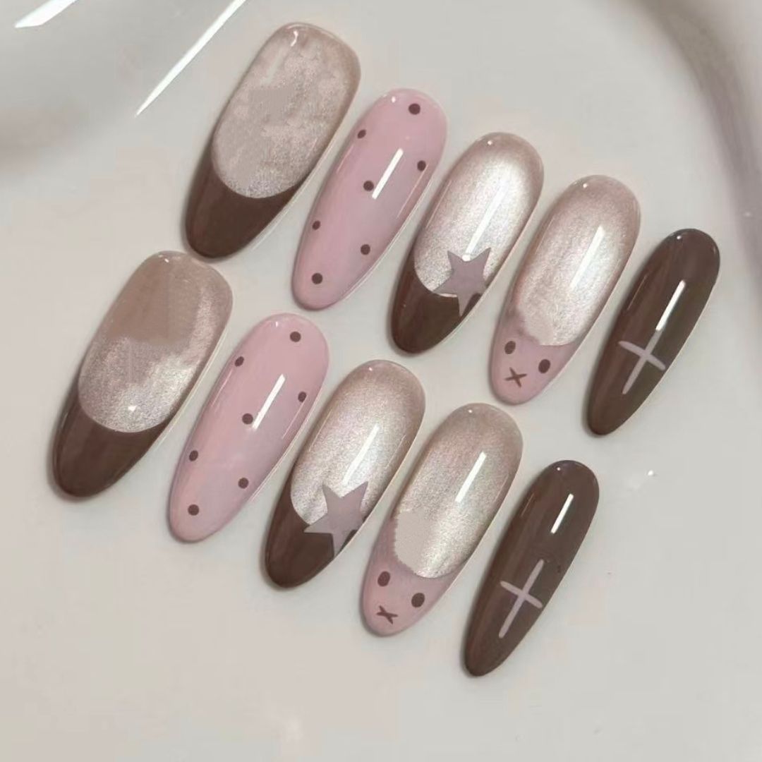 Kreatives Press-On Nagelset Brehn