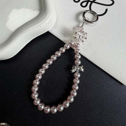 Eleganter Perlen-Schlüsselanhänger Halter Brehn